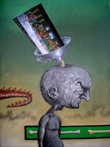 Dibujo titulada "die Erbsünde / The…" por August Di Lena, Obra de arte original, Pastel