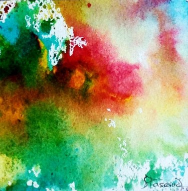 Schilderij getiteld "Monotype 8" door Jacqueline Pascaud, Origineel Kunstwerk, Inkt Gemonteerd op Andere stijve panelen