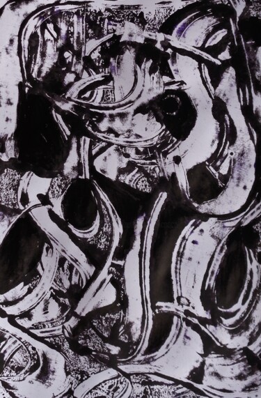 绘画 标题为“sens titre)(=.” 由Francisco  Duart Mendes, 原创艺术品, 墨