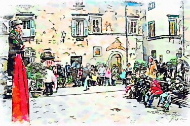 Saltimbanco in piazza