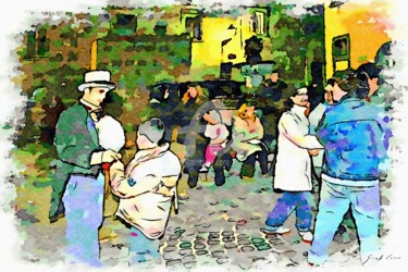 Bambino con lo zucchero filato