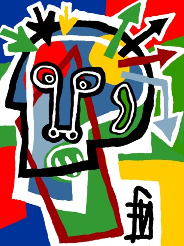 数字艺术 标题为“processus de créati…” 由Franck Vidal, 原创艺术品, 数字油画