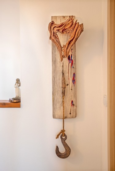 Dependency Sculpture Sculpture titled "Dependency Sculpture" by Jozef Sedmak, Original Artwork, Wood