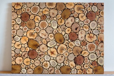 Sculpture titled "Wooden mosaic sculp…" by Jozef Sedmak, Original Artwork, Wood