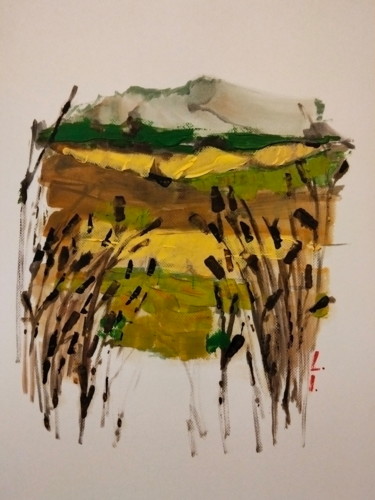 Painting titled "Landscape1" by Lorena Iavorschi, Original Artwork, Oil