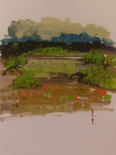 제목이 "Landscape2"인 그림 Lorena Iavorschi로, 원작, 기름