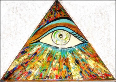 Peinture intitulée "VISION" par Laurent Boron, Œuvre d'art originale, Huile