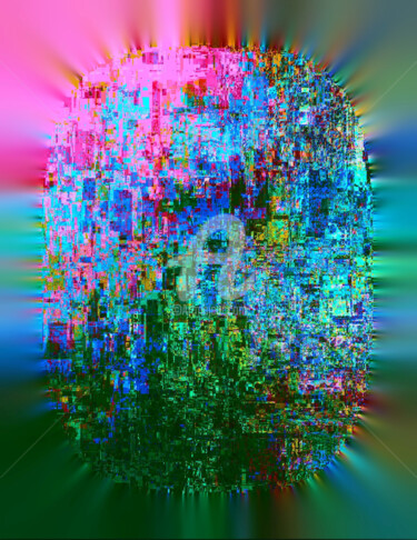 Photographie intitulée "Iris 2" par Françoise Aubert-Moreau, Œuvre d'art originale, Photographie manipulée