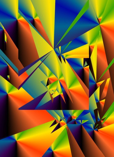 Arte digital titulada "Cristaloide" por Ro Model, Obra de arte original, Pintura Digital