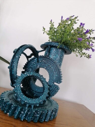 Design intitulée "support fleur" par Anthonin Dusseaux (DUSSBAR), Œuvre d'art originale, Art de la table