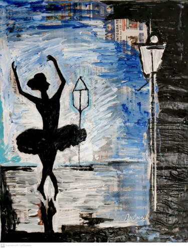 绘画 标题为“BALLET-14” 由Yes, 原创艺术品, 丙烯