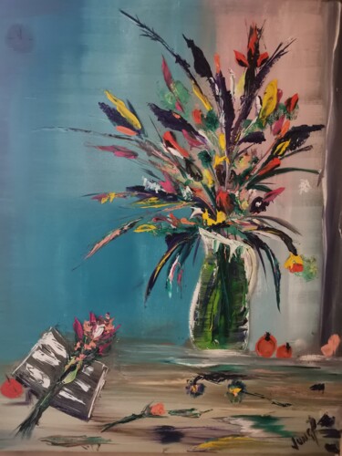 Peinture intitulée "Le temps passe" par Pascal Jung, Œuvre d'art originale, Huile