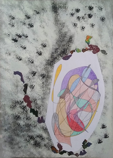 Les bestioles Dessin intitulée "Les bestioles" par Patricia Saccaggi, Œuvre d'art originale, Crayon