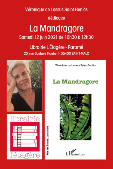 Dédicace Véronique de Lassus L'Étagère samedi 12 juin 2021