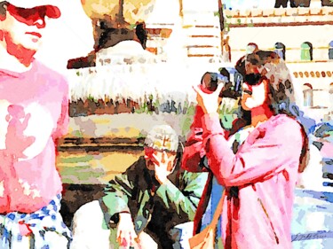 Turista co macchina fotografica