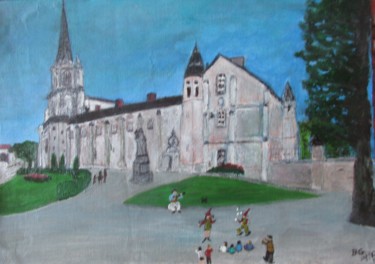 绘画 标题为“Autour de La cathed…” 由Bruno Grégory (BG), 原创艺术品, 丙烯