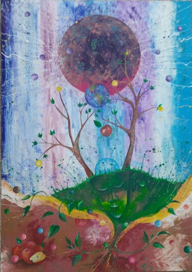 Painting titled "GUESS" by Dragos Bagia, Original Artwork, Oil