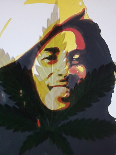 Digital Arts titled "Bob H" by Patrick Mauxion (MAUX), Original Artwork, 2D Digital Work Mounted on Other rigid panel