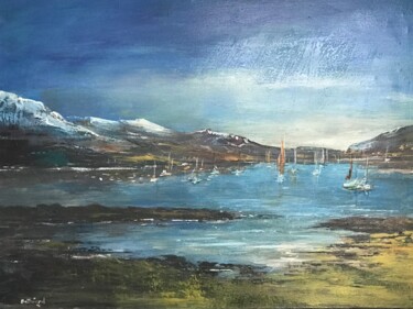 Pintura titulada "Début de marée basse" por Daniel Bathiard, Obra de arte original, Acrílico