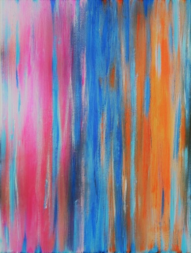 Peinture intitulée "Au quotidien" par Myriam Gylon, Œuvre d'art originale, Acrylique