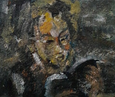 Peinture intitulée "liseuse" par Sam Keusseyan, Œuvre d'art originale, Acrylique