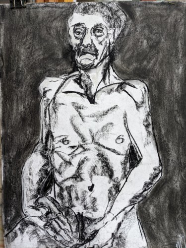 Dessin intitulée "Personnalité - Pers…" par Marijo Ponce Fest, Œuvre d'art originale, Fusain