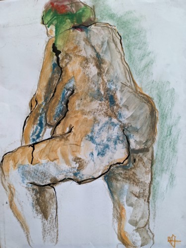 Dessin intitulée "Nuances" par Marijo Ponce Fest, Œuvre d'art originale, Pastel
