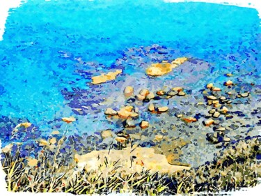 Scogli nel mare blu