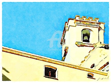 Scorcio di edificio con campanile