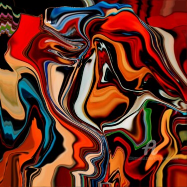 Digital Arts titled "Little Red Riding H…" by Andrew Walaszek, Original Artwork, Digital Painting