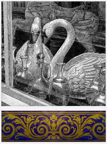 Arts numériques intitulée "Variante n° 38 (L'é…" par François Lapouge, Œuvre d'art originale, Travail numérique 2D