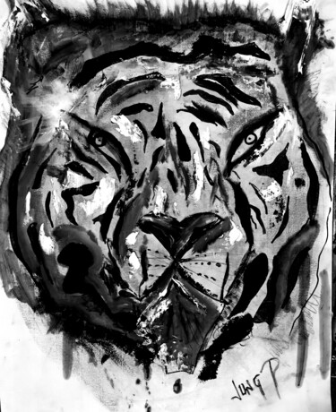 Peinture intitulée "The Eyes" par Pascal Jung, Œuvre d'art originale, Huile