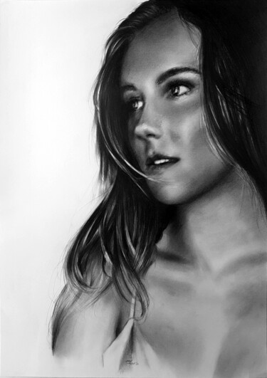 Drawing titled "EMMA" by Frédéric Berrin, Original Artwork, Graphite