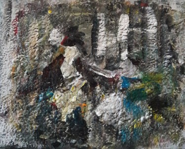 Painting titled "mère et fille" by Sam Keusseyan, Original Artwork, Acrylic