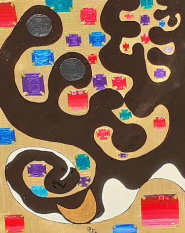 Painting titled "Bijoux" by Plm, Original Artwork, Acrylic