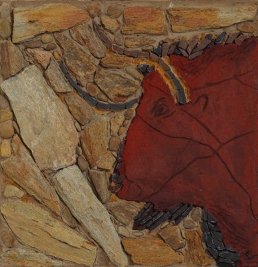 雕塑 标题为“Mosaic panel "Red B…” 由Tatiana Fololeeva, 原创艺术品, 镶嵌