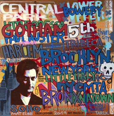 Pintura titulada "New York, NY" por Mat Elbé, Obra de arte original, Acrílico