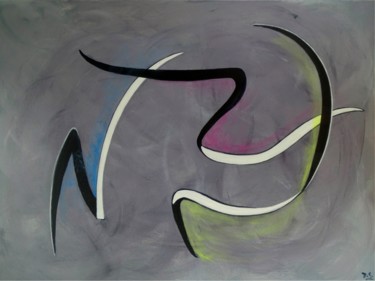 Schilderij getiteld "Can-Can" door David Callahan, Origineel Kunstwerk, Acryl