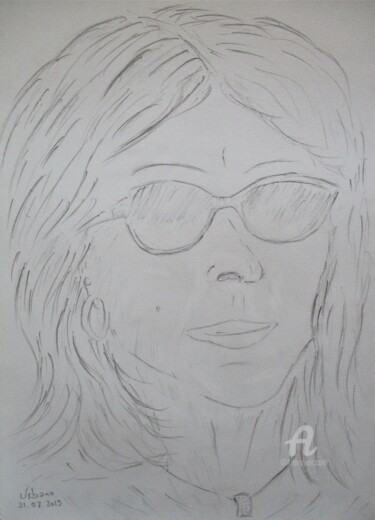 Drawing titled "Patou" by Roberto Urbano, Original Artwork, Pencil