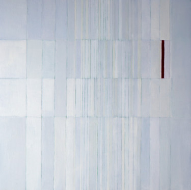 Painting titled "Biblioteca VII" by Anna Jannack, Original Artwork, Oil