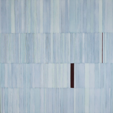 Painting titled "Biblioteca XXI" by Anna Jannack, Original Artwork, Oil