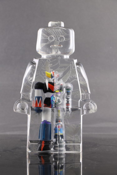 ROBOCLUSION GOLDORAK SKELETON 雕塑 标题为“ROBOCLUSION GOLDORA…” 由Vincent Sabatier (VerSus), 原创艺术品, 树脂
