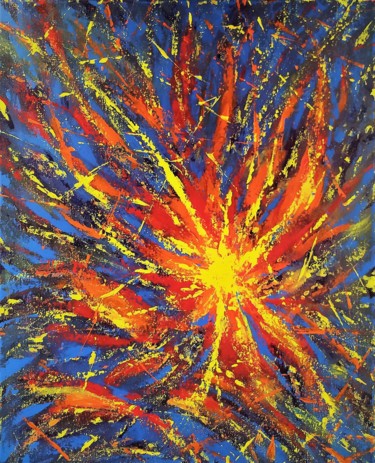 Peinture intitulée "Resurgir" par Myriam Gylon, Œuvre d'art originale, Acrylique Monté sur Châssis en bois