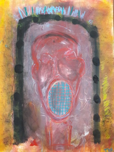 "Après le masque,la…" başlıklı Tablo Thierry Marcel Blatt tarafından, Orijinal sanat, Akrilik