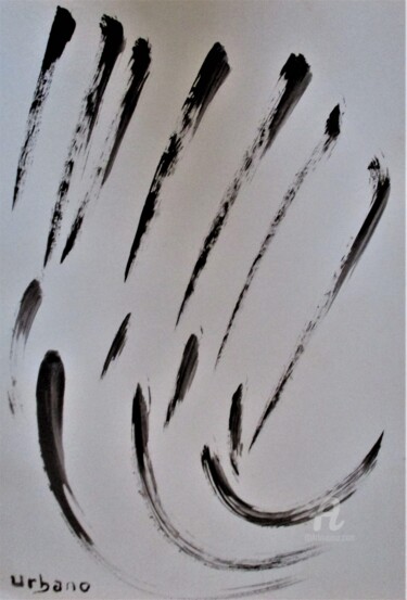 Painting titled "Mouvement abstrait" by Roberto Urbano, Original Artwork, Acrylic