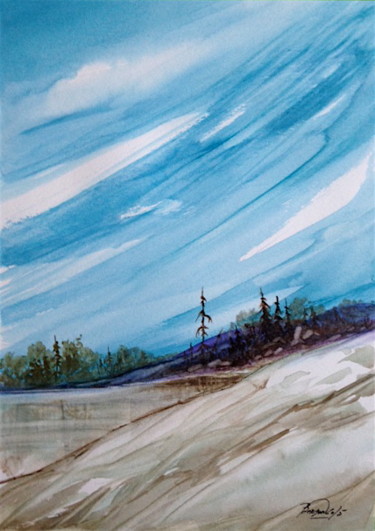 Peinture intitulée "04" par Guy Benson, Œuvre d'art originale, Aquarelle