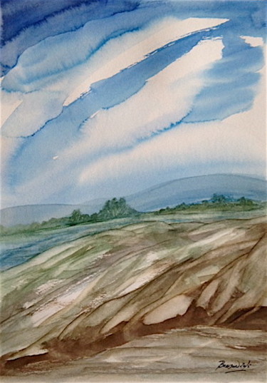 Peinture intitulée "05" par Guy Benson, Œuvre d'art originale, Aquarelle