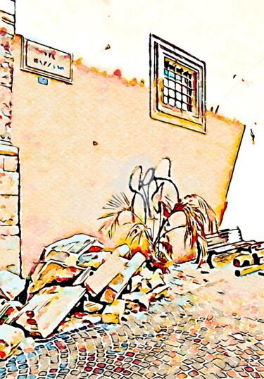 Macerie sotto la finestra