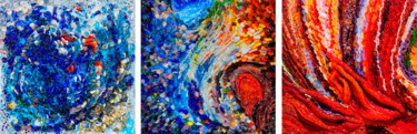 Movement. Triptych. 3d mosaic 雕塑 标题为“Movement. Triptych.…” 由Elena Kirillova, 原创艺术品, 镶嵌
