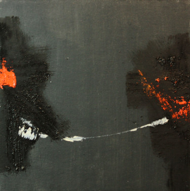 Peinture intitulée "sans titre 3d" par Daniel Quievreux, Œuvre d'art originale, Huile